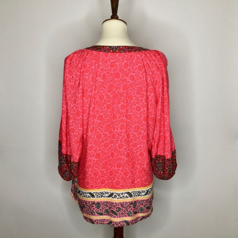Fig and Flower Anthropologie Sz M Boho Peasant Top - Picture 5 of 8